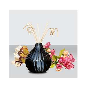 Pure Source India Ceramic <b>Reed</b> <b>Diffuser</b> Pot with <b>Reed</b> Sticks Multipurpose Flower Vase for Home Fragrance Decor - Product Image 1