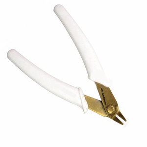 Pince à couper les extensions de cheveux en acier inoxydable, outil professionnel pour enlever les extensions de cheveux, poignée ergonomique dorée et blanche, durable - Product Image 6