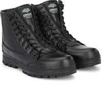 Bottes montantes en cuir pour hommes, plateforme, faites à la main, avec fermeture à lacets, respirantes, durables, semelle antidérapante, ajustement confortable, style décontracté