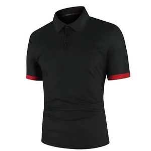 Polo pour homme avec logo personnalisé, meilleur design, polo de tennis, séchage rapide, évacuation de l'humidité, 100% polyester, t-shirt à col - Product Image 4