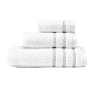 <b>White</b> Cotton <b>Bath</b> <b>Towel</b> Set Rectangular Dyed Skin-Friendly Home Use - Product Image 4