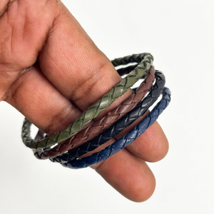 Handmade <b>leather</b> <b>bracelets</b> with stylish designs for men and women ideal for fashion gifting retail and wholesale buyers. - Product Image 1
