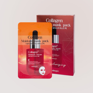 แผ่นมาส์กหน้าคอลลาเจน Dipangse Collagen Moisture Face Mask 10 แผ่น ผลิตในเกาหลี - Product Image 6