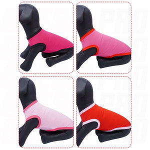 Chemises pour chiens de petite et moyenne taille, pour femelles, débardeur sans manches mignon, tee-shirt uni rouge rose, confortable, léger, respirant, pour tous les jours - Product Image 4