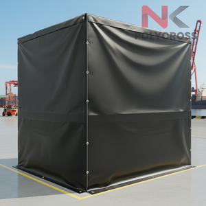 Bâche en PVC imperméable et résistante aux produits chimiques pour la protection des zones de stockage industrielles et la couverture des marchandises dangereuses en entrepôt - Product Image 2