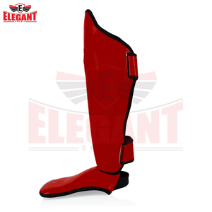 Protège-tibias et protège-pieds en cuir pour Muay Thai, Kickboxing, MMA – Équipement d'entraînement et de combat avec fermeture auto-agrippante - Product Image 6