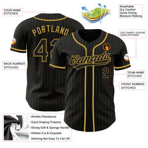 Conjunto de Uniforme de Béisbol Personalizado para Niñas, con Bordado de Canadá y Estados Unidos, en Poliéster con Franjas, Jersey Blanco y Negro - Product Image 4