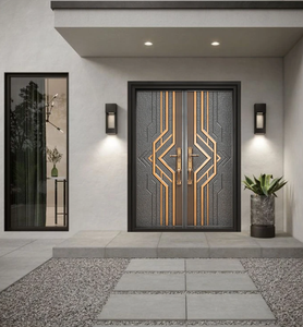 Portes d'entrée de villa extérieures en acier fabriquées par CNC, design moderne et luxueux, imperméables, personnalisables, fabriquées en usine au Vietnam - Product Image 6