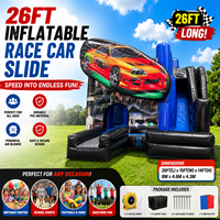 Structure gonflable commerciale durable et portable avec toboggan aquatique pour les fêtes d'anniversaire des enfants, les événements, la location et les entreprises, personnalisable