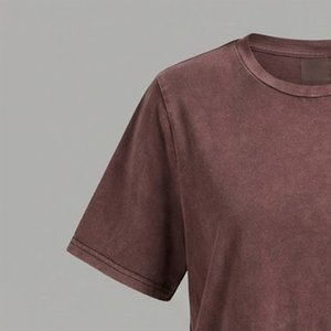 Wholesale Custom Logo <b>Acid</b> Washed Oversized Women's Streetwear T-Shirt – 100% Cotton Loose Fit <b>Drop</b> Shoulder Sleeves Breathable - Product Image 5