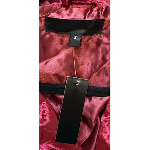 New Look Womens Red/Rose Top Sell Biker <b>Jacket</b> Size S Pockets Goth Wholesale 2026 - Product Image 4