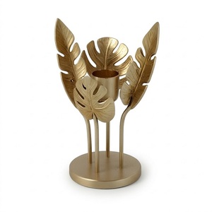 Portavelas de Metal de Aluminio con Diseño Acanalado Estilo Boho para Centros de Mesa de Hogar, Oficina, Fiestas y Celebraciones - Product Image 5