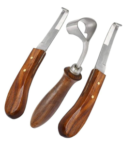 Cuchillo para Pezuñas en Forma de L de Alta Calidad, Herramienta de Herrador para Recortar Pezuñas de Caballos, Hoja Afilada y Duradera de Acero Inoxidable Veterinario - Product Image 3