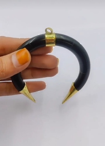 Punk Style Spike resin handmade bone horn crafted new vintage luxury pendant neckwear women jewelry here - Product Image 2