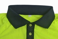 Chemises polo réfléchissantes de qualité supérieure pour travailleurs, fabrication de vêtements, chemises polo à manches courtes à 2 panneaux pour ouvriers du bâtiment