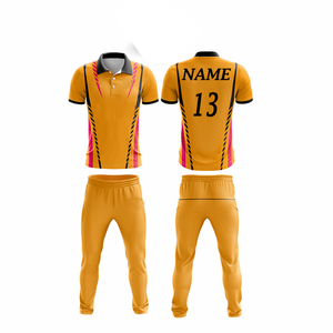 Camiseta y Pantalón de Cricket Personalizados con Estampado de Bandera por Sublimación, Uniforme de Equipo de Manga Corta para Hombre - Product Image 5