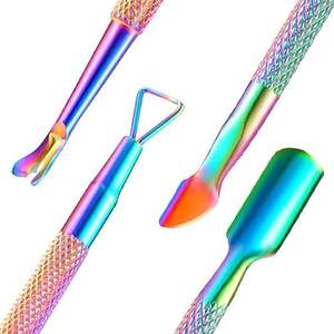 Pousse-cuticules double tête durable pour manucure, outil de nettoyage et d'élimination des cuticules des ongles - Product Image 5