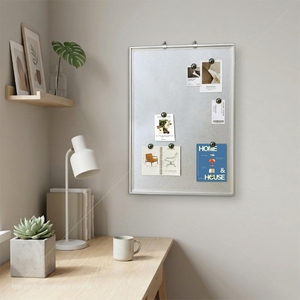 Tableau magnétique en acier galvanisé avec cadre en aluminium 30x60cm pour la décoration intérieure, les rappels et l'affichage de photos - Product Image 6