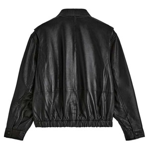 Chaqueta de Cuero Estilo Bomber Eclipse para Hombre - Product Image 2