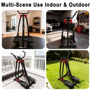 Foldable Air <b>Walking</b> Elliptical <b>Machine</b> Cardio Cross Trainer Glider for Full Body Low-Impact Exercise with LCD Display - Product Image 6