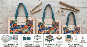 Sacs fourre-tout réutilisables en toile de coton personnalisables, pliables, à motifs de dessins animés, écologiques, avec poignée d'épaule, taille standard - Product Image 5
