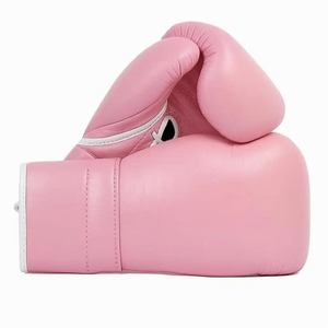 Gants de combat en cuir de vachette Muay Thai, toutes tailles, couleur personnalisée, logo OEM, fournisseur en gros - Product Image 2