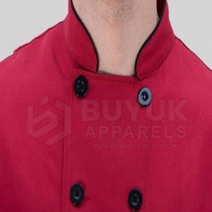 Chef <b>Coat</b> Heat Resistant Comfortable <b>Lightweight</b> Polyester/Cotton <b>Long</b> Sleeve Culinary Outfit Professional Restaurant Bar - Product Image 5