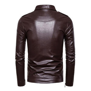 Blouson Biker Asymétrique Homme en Similicuir Noir Personnalisé, Col Cranté, Ceinture à la Taille, Vente en Gros, OEM, Marque Privée, Acheteurs Américains, Taille XL - Product Image 2