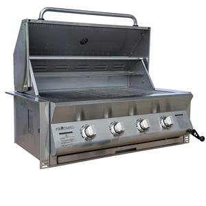Wholesale 4 Burner Stainless Steel <b>BBQ</b> Burner Grill Cabinet <b>Trolley</b> with Knob Control 147cm Outdoor Kitchen - Product Image 4