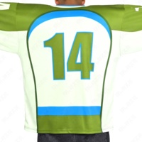 Maillot de Hockey sur glace personnalisé de haute qualité Design libre Polyester impression par sublimation logo brodé vêtements de football uniforme T-shirts pour hommes