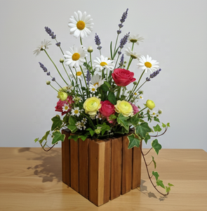 Maceta de madera natural, macetero de madera maciza, maceta de madera, macetero minimalista para interiores, decoración sostenible para el hogar - Product Image 3