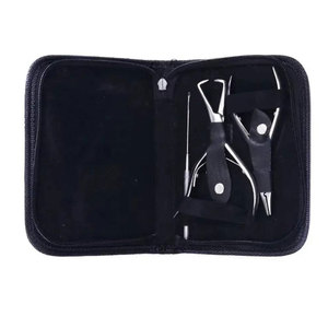 Kit d'outils pour extensions de cheveux les plus vendus, ensemble professionnel d'application d'extensions de cheveux avec pinces, boîte de rangement pour perles - Product Image 1
