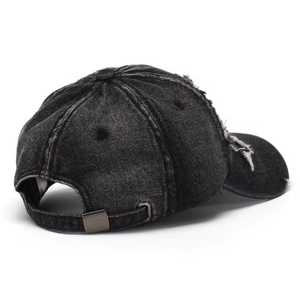 Unisex Distressed <b>Baseball</b> <b>Cap</b> Adjustable Breathable 100% Cotton Sporty Outdoor Street Style Casual Spring Summer - Product Image 2