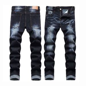 Jeans droits pour hommes GENERSA SPORTS, taille mi-haute, légers, respirants, à boutons, style hip-hop, lavage enzymatique, collection automne - Product Image 6