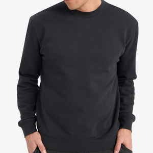 เสื้อสเวตเชิ้ตคอกลมปักลายตามสั่ง แขนยาว คุณภาพสูง ปี 2025 ผลิตแบบ OEM ผ้าฝ้าย 100% สำหรับผู้ชาย - Product Image 1