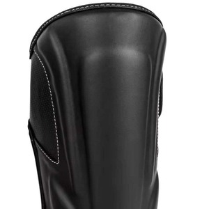 Protège-tibias de kickboxing OEM de haute qualité, en cuir de vachette véritable, pour entraînement professionnel MMA - Product Image 2