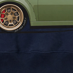 Sudadera con Capucha Azul Marino de Manga Larga con Estampado Gráfico de Coche, Bolsillo Canguro, Estilo Casual Urbano, Venta al por Mayor - Product Image 6