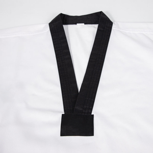 Uniforme de Taekwondo Dobok de Alta Calidad y Durabilidad, Unisex, Blanco, de Algodón Transpirable, Ropa de Artes Marciales, Logotipo Personalizado, Producción Rápida, 240g - Product Image 3