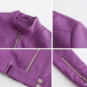 แจ็คเก็ตหนังผู้หญิงสไตล์ล่าสุด ขายส่ง ราคาสมเหตุสมผล แจ็คเก็ตหนังผู้หญิงคุณภาพพรีเมียมขายดีที่สุด - Product Image 6