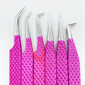 Pince à épiler Somofy Enterprises de haute qualité, personnalisée, à marque privée, à 90 degrés, pour extensions de cils, en acier inoxydable durable - Product Image 3
