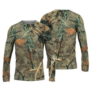 Chemise de chasse camouflage à manches longues pour homme, en polyester respirant, idéale pour l'automne, impression par sublimation personnalisée gratuite - Product Image 2