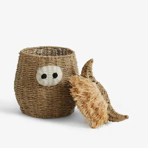 Panier de rangement en jonc de mer naturel de haute qualité pour jouets, panier de salle de bain, panier de rangement tressé fabriqué au Vietnam - Product Image 2