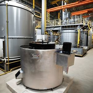 Fourneau à creusettes en aluminium de 300 kg à gaz avec moteur pour lingots métalliques au meilleur prix - Product Image 4