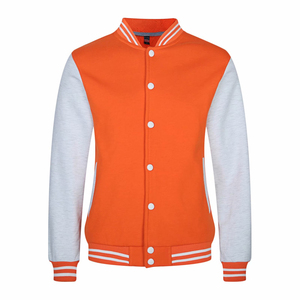 Custom Unbranded Men's Baseball Varsity Jacket Oversized Streetwear Bomber Jacket Premium Cotton <b>Fleece</b> Letterman Jacket for Men - Product Image 3