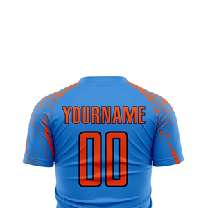 เสื้อฟุตบอลแบบยูนิเซ็กซ์สำหรับฝึกซ้อมทีม ผลิตจากโพลีเอสเตอร์ 100% ระบายอากาศได้ดี แห้งเร็ว แขนสั้น ชุดกีฬาฟุตบอล - Product Image 5