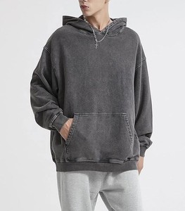 RTS Wholesale Price Pure Cotton Men Oversized Acid Wash Custom Made Fashion Streetwear <b>Style</b> Soft & Comfortable Hoodies AI-HD-11 - Product Image 6