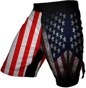 Pantalones cortos de boxeo con estampado personalizado, nuevo estilo, transpirables, MMA Grappling, cortos, patrón sólido, tela de poliéster, lucha de boxeo personalizada - Product Image 3