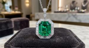 Collar Gargantilla Estilo Europeo con Corte Esmeralda Ortodoxo, Plata de Ley 925, Regalo de Compromiso, Lujoso para Fiestas, Cadena con Colgante - Product Image 3
