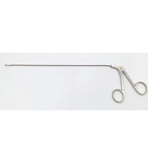 Pinzas de microcirugía laringea de acero inoxidable, grado quirúrgico manual, autoclavables, herramienta profesional para cirugía general, acabado satinado, CE - Product Image 6