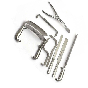 Cureta ósea PISSCO, instrumento quirúrgico, cureta ósea de doble punta, juego de curetas óseas quirúrgicas de 9 piezas - Product Image 4